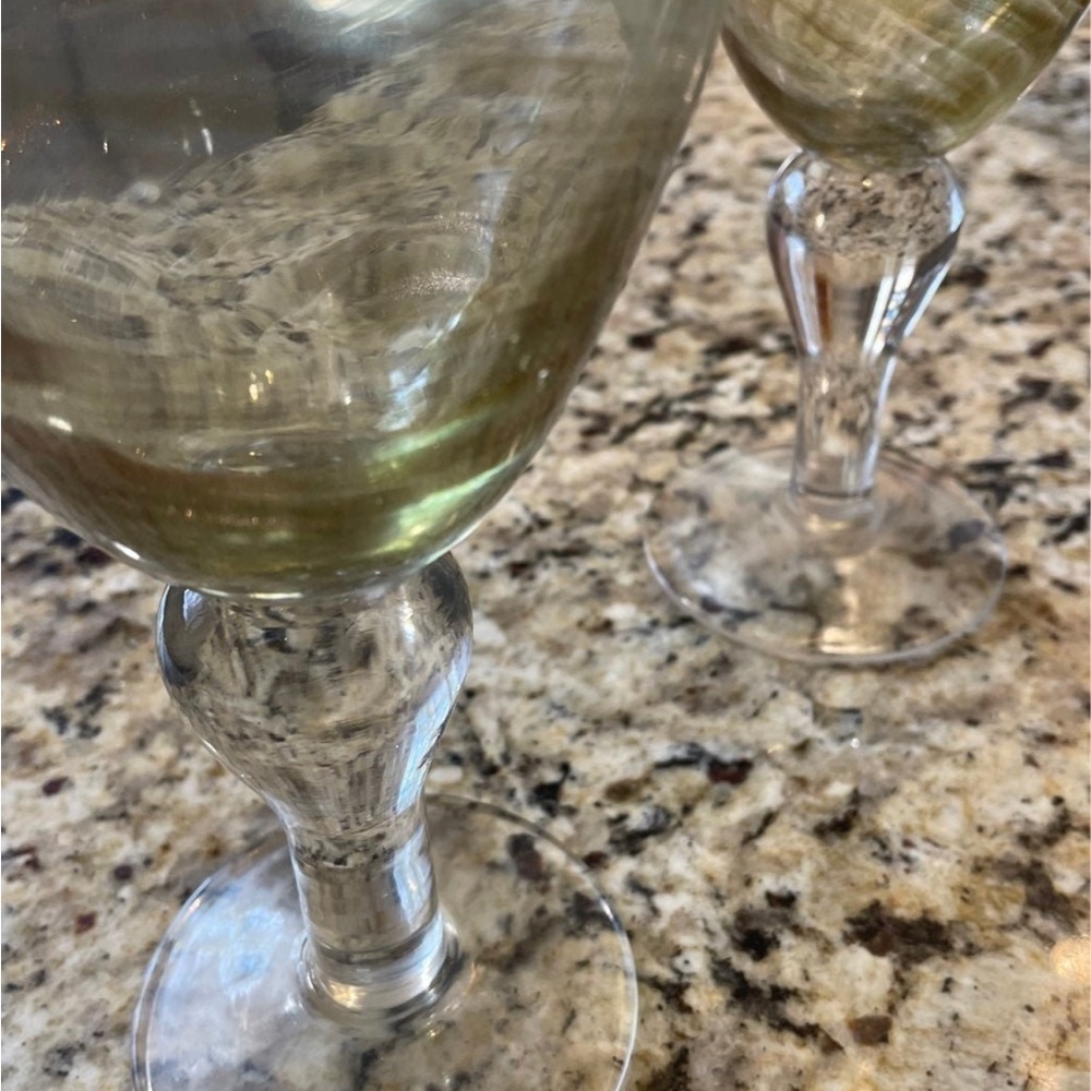 v i n t a g e ::
 gold dust swirl glasses - Picture 5 of 6